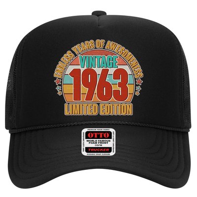 Vintage 1963 Endless Years Of Awesomeness Limited Edition 60th Birthday Trucker Hat
