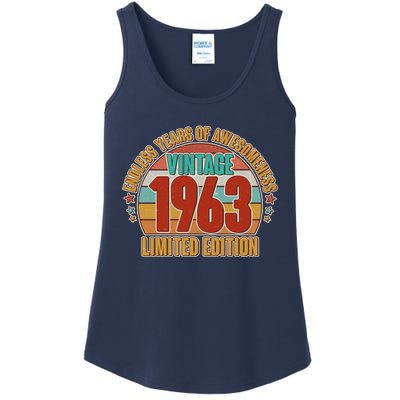 Vintage 1963 Endless Years Of Awesomeness Limited Edition 60th Birthday Ladies Essential Tank