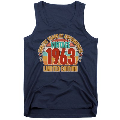 Vintage 1963 Endless Years Of Awesomeness Limited Edition 60th Birthday Tank Top