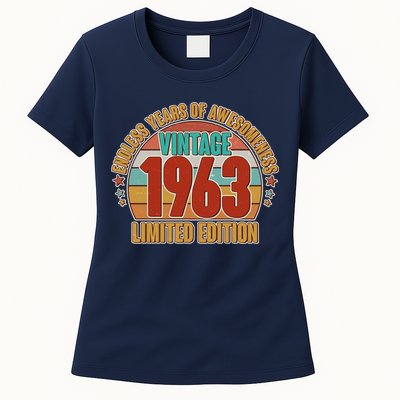 Vintage 1963 Endless Years Of Awesomeness Limited Edition 60th Birthday Womens T-Shirt