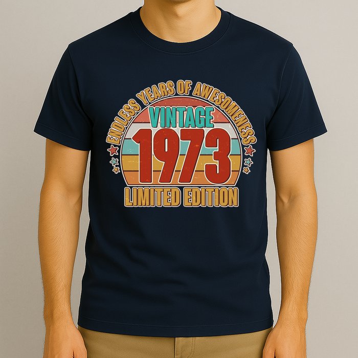 Vintage 1973 Endless Years Of Awesomeness Limited Edition 50th Birthday T-Shirt
