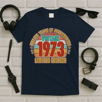 Vintage 1973 Endless Years Of Awesomeness Limited Edition 50th Birthday T-Shirt