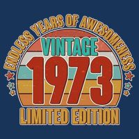Vintage 1973 Endless Years Of Awesomeness Limited Edition 50th Birthday T-Shirt