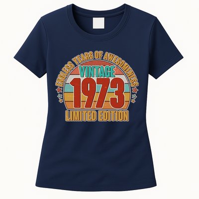 Vintage 1973 Endless Years Of Awesomeness Limited Edition 50th Birthday Womens T-Shirt