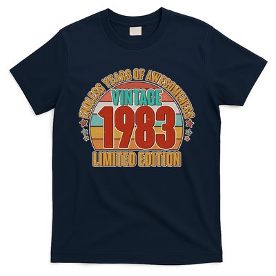 Vintage 1983 Endless Years Of Awesomeness Limited Edition 40th Birthday T-Shirt