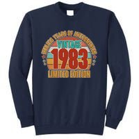 Vintage 1983 Endless Years Of Awesomeness Limited Edition 40th Birthday Tall Sweatshirt