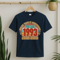 Vintage 1993 Endless Years Of Awesomeness Limited Edition 30th Birthday T-Shirt