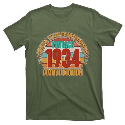 Vintage 1934 Endless Years Of Awesomeness Limited Edition 90th Birthday T-Shirt