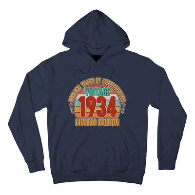 Vintage 1934 Endless Years Of Awesomeness Limited Edition 90th Birthday Hoodie