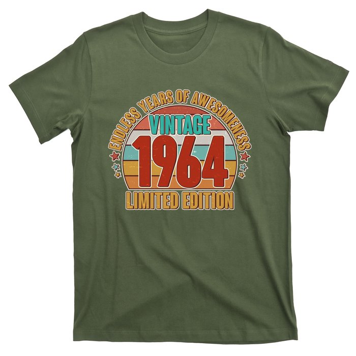 Vintage 1964 Endless Years Of Awesomeness Limited Edition 60th Birthday T-Shirt