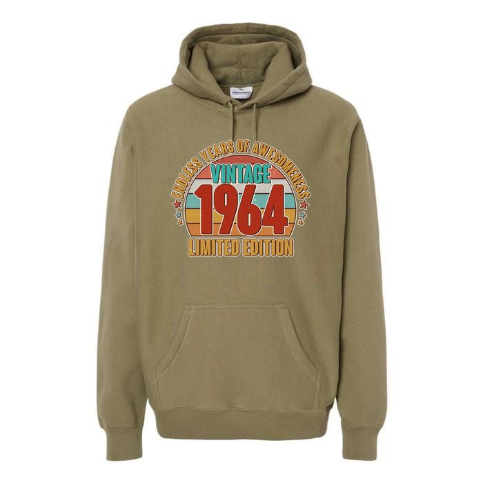 Vintage 1964 Endless Years Of Awesomeness Limited Edition 60th Birthday Premium Hoodie