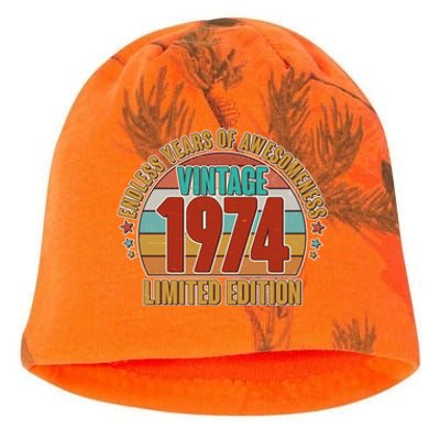 Vintage 1974 Endless Years Of Awesomeness Limited Edition 50th Birthday Kati - Camo Knit Beanie