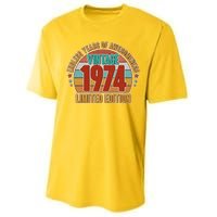 Vintage 1974 Endless Years Of Awesomeness Limited Edition 50th Birthday Performance Sprint T-Shirt