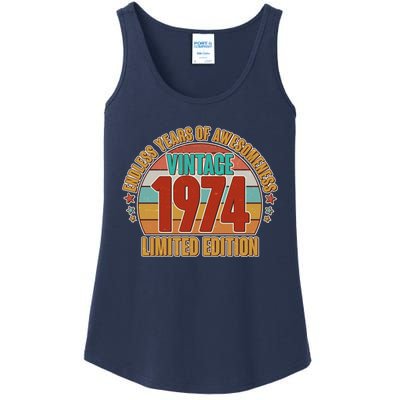 Vintage 1974 Endless Years Of Awesomeness Limited Edition 50th Birthday Ladies Essential Tank