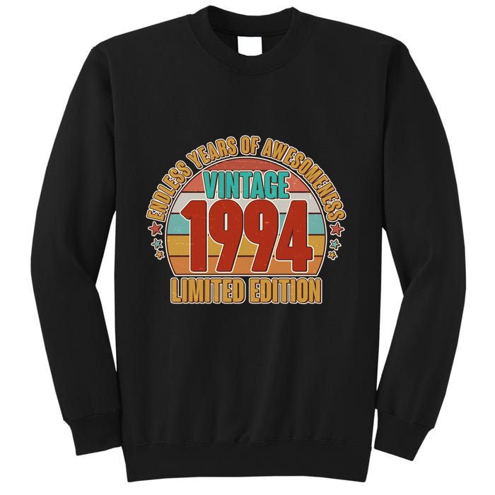 Vintage 1994 Endless Years Of Awesomeness Limited Edition 30th Birthday Sweatshirt