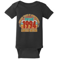 Vintage 1994 Endless Years Of Awesomeness Limited Edition 30th Birthday Baby Bodysuit