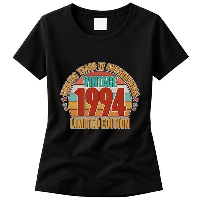 Vintage 1994 Endless Years Of Awesomeness Limited Edition 30th Birthday Womens T-Shirt