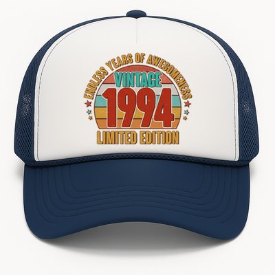 Vintage 1994 Endless Years Of Awesomeness Limited Edition 30th Birthday Trucker Hat