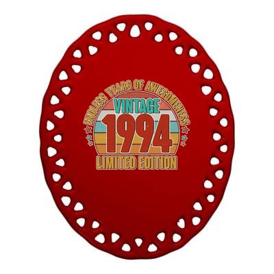 Vintage 1994 Endless Years Of Awesomeness Limited Edition 30th Birthday Ceramic Oval Ornament