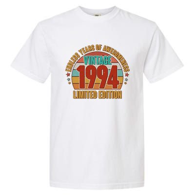 Vintage 1994 Endless Years Of Awesomeness Limited Edition 30th Birthday Garment-Dyed Heavyweight T-Shirt