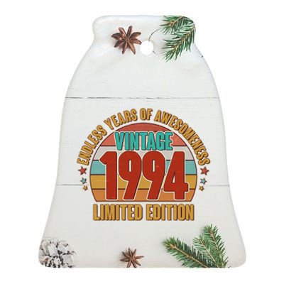 Vintage 1994 Endless Years Of Awesomeness Limited Edition 30th Birthday Ceramic Bell Ornament