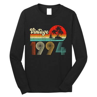 Vintage 1994 Funny 30th Birthday Gifts 30 Years Old Retro Long Sleeve Shirt