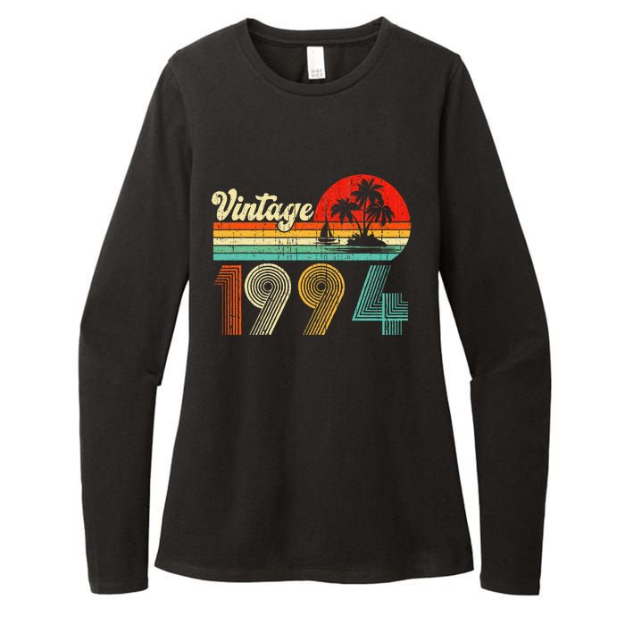 Vintage 1994 Funny 30th Birthday Gifts 30 Years Old Retro Womens CVC Long Sleeve Shirt