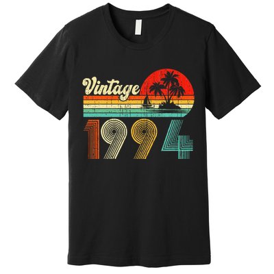 Vintage 1994 Funny 30th Birthday Gifts 30 Years Old Retro Premium T-Shirt