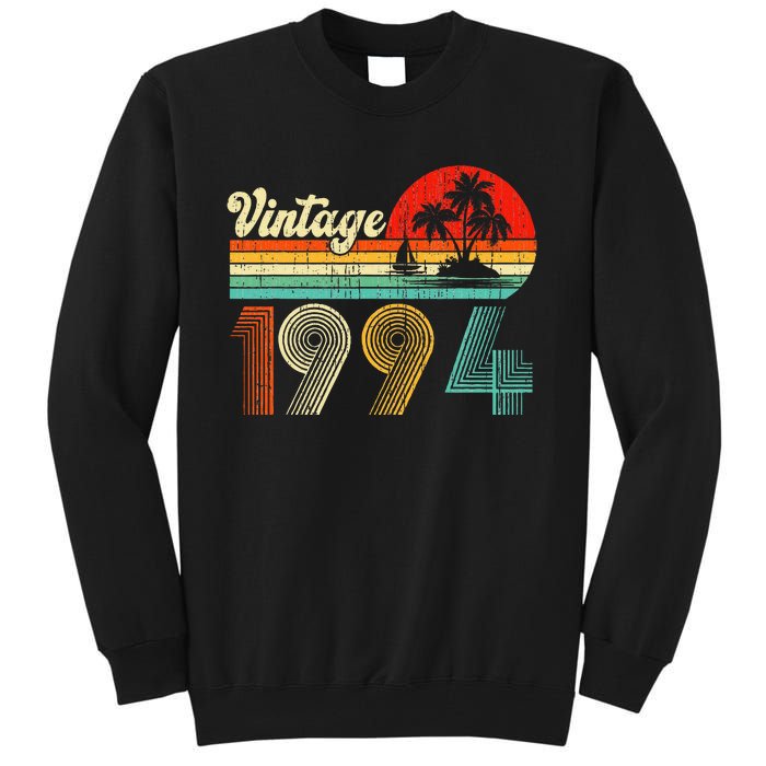 Vintage 1994 Funny 30th Birthday Gifts 30 Years Old Retro Tall Sweatshirt