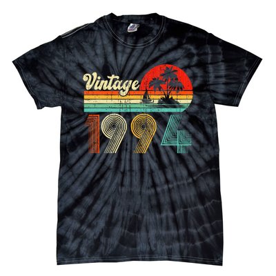 Vintage 1994 Funny 30th Birthday Gifts 30 Years Old Retro Tie-Dye T-Shirt