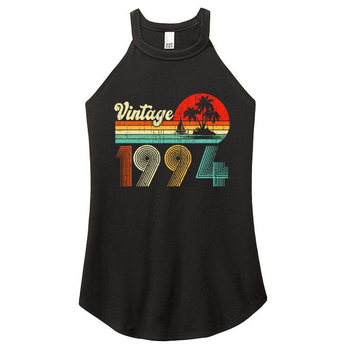 Vintage 1994 Funny 30th Birthday Gifts 30 Years Old Retro Women's Perfect Tri Rocker Tank