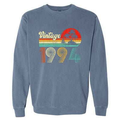 Vintage 1994 Funny 30th Birthday Gifts 30 Years Old Retro Garment-Dyed Sweatshirt