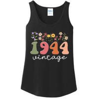 Vintage 1944 Flower 80th Birthday 80 Years Old Ladies Essential Tank