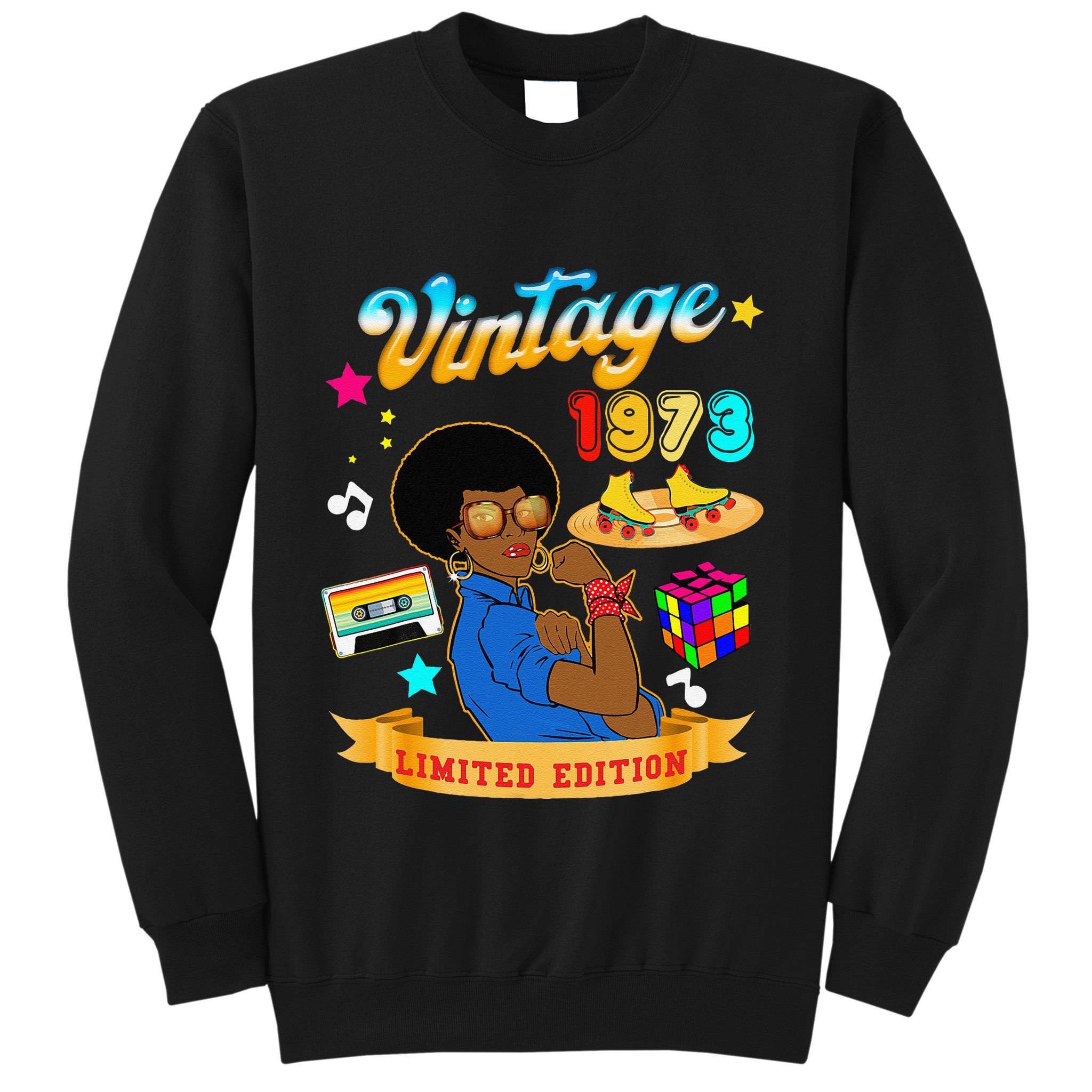 Vintage 1973 For Women 52th Birthday For Mom Wife Sweatshirt