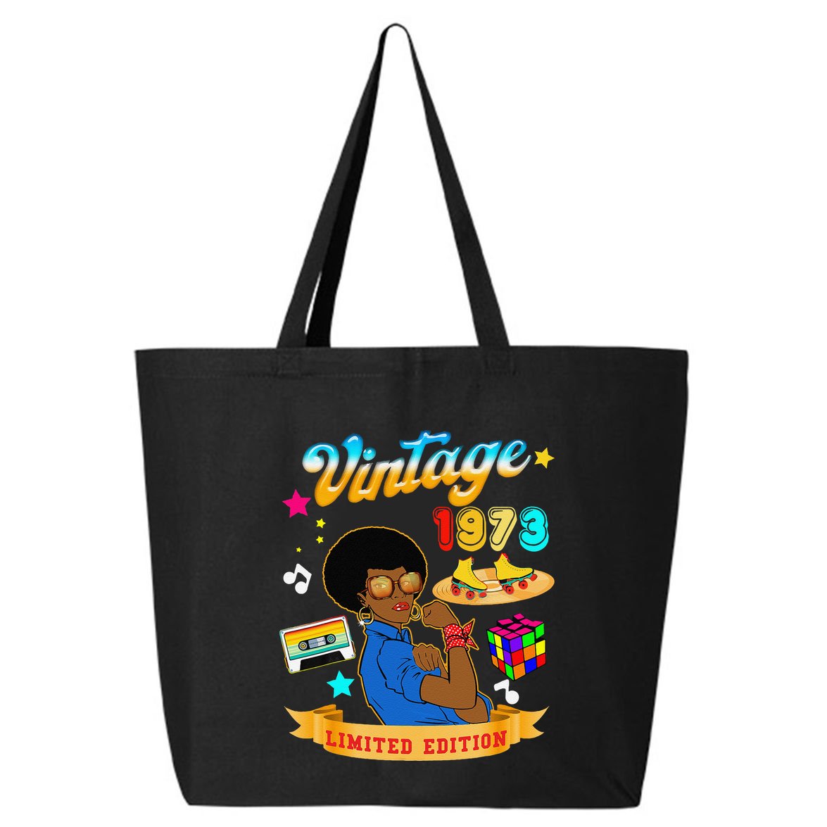 Vintage 1973 For Women 52th Birthday For Mom Wife 25L Jumbo Tote