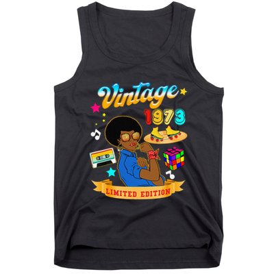 Vintage 1973 For Women 52th Birthday For Mom Wife Tank Top