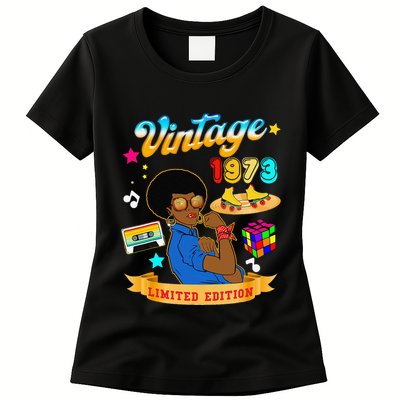 Vintage 1973 For Women 52th Birthday For Mom Wife Womens T-Shirt