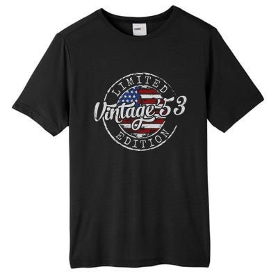 Vintage 1953 Flag Stamp 70th Birthday Gifts 70 Year Old Tall Fusion ChromaSoft Performance T-Shirt