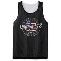 Vintage 1953 Flag Stamp 70th Birthday Gifts 70 Year Old Mesh Reversible Basketball Jersey Tank