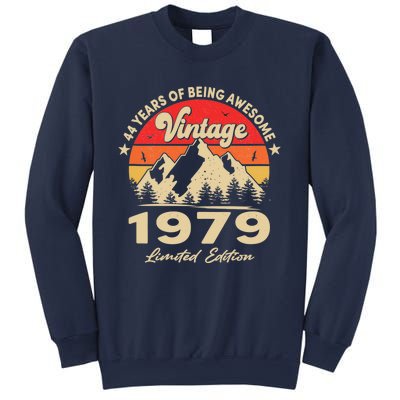 Vintage 1979 Funny 44 Year Old 44th Birthday and Wo Sweatshirt