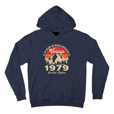 Vintage 1979 Funny 44 Year Old 44th Birthday and Wo Tall Hoodie