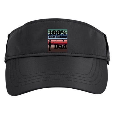 Vintage 100 Fishing Dad Father's Day Gift Adult Drive Performance Visor