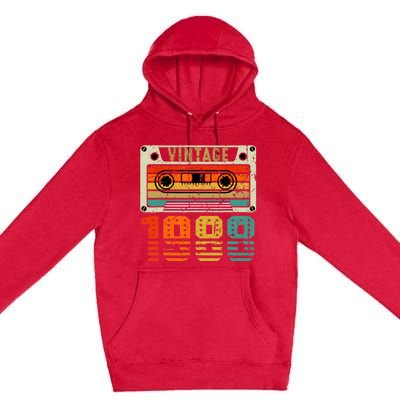 Vintage 1988 Funny 34 Years Old and Wo 34th Birthday Premium Pullover Hoodie