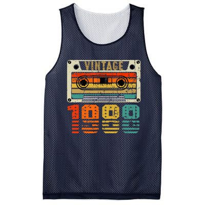 Vintage 1988 Funny 34 Years Old and Wo 34th Birthday Mesh Reversible Basketball Jersey Tank