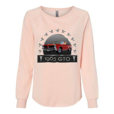 VINTAGE 1965 GTO CONVERTIBLE CLASSIC AMERICAN MUSCLE CARS Womens California Wash Sweatshirt