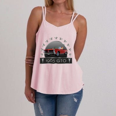 VINTAGE 1965 GTO CONVERTIBLE CLASSIC AMERICAN MUSCLE CARS Women's Strappy Tank