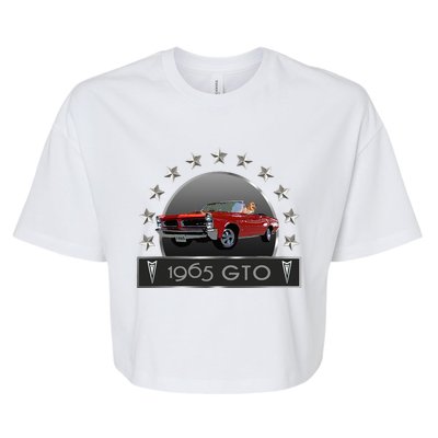 VINTAGE 1965 GTO CONVERTIBLE CLASSIC AMERICAN MUSCLE CARS Bella+Canvas Jersey Crop Tee