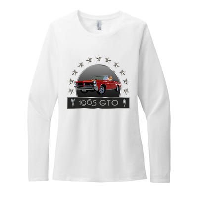 VINTAGE 1965 GTO CONVERTIBLE CLASSIC AMERICAN MUSCLE CARS Womens CVC Long Sleeve Shirt