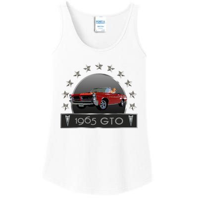 VINTAGE 1965 GTO CONVERTIBLE CLASSIC AMERICAN MUSCLE CARS Ladies Essential Tank