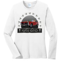 VINTAGE 1965 GTO CONVERTIBLE CLASSIC AMERICAN MUSCLE CARS Ladies Long Sleeve Shirt